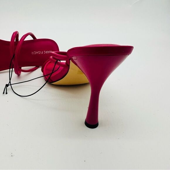 Marc Fisher Barbie Pink Strappy Heels sz 10 - Picture 7 of 9
